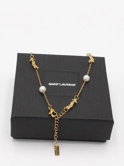 سلسال ايف سان لوران لولو ناعم لوقو سلسال ysl
