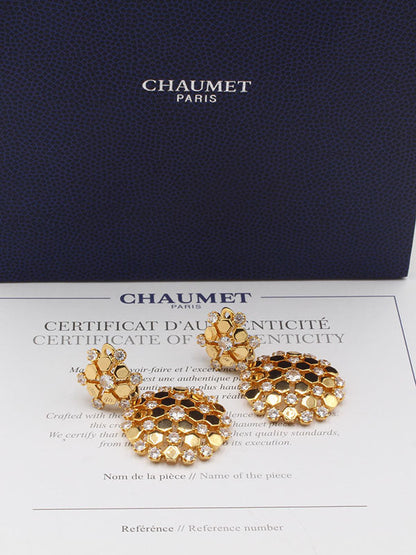 حلق شومية زركون الجديد لوقو حلق chaumet