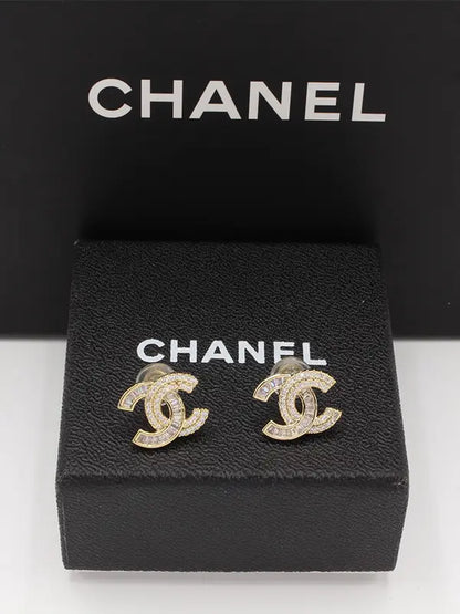 حلق شانيل زركون لوقو 619 حلق chanel