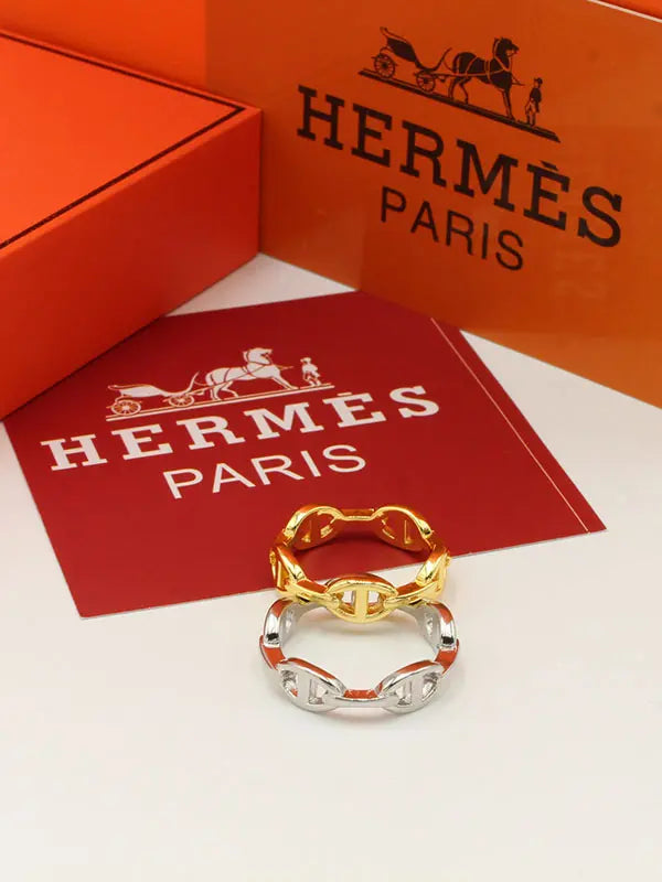خاتم هيرمز ميتال لوقو SLIM خواتم HERMES