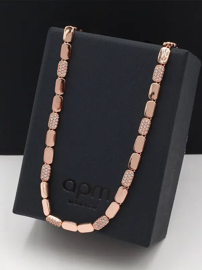 سلسال اي بي ام هاف ستون زركون لوقو سلسال APM