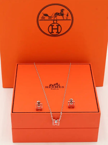 طقم هيرمز ملون ناعم ماستر لوقو