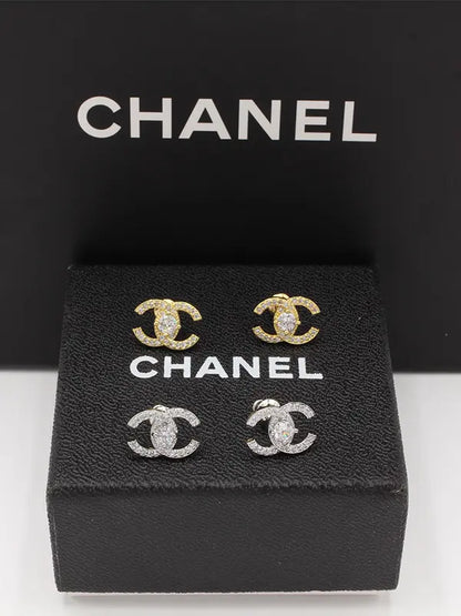 حلق شانيل زركون صغير 621 حلق chanel