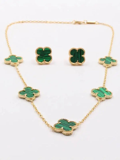 طقم فان كليف شيل 2 قطع اطقم van cleef اخضر