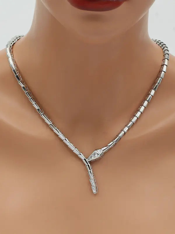 عقد بولغاري الجديد زركون لوقو ماستر سلسال bvlgari