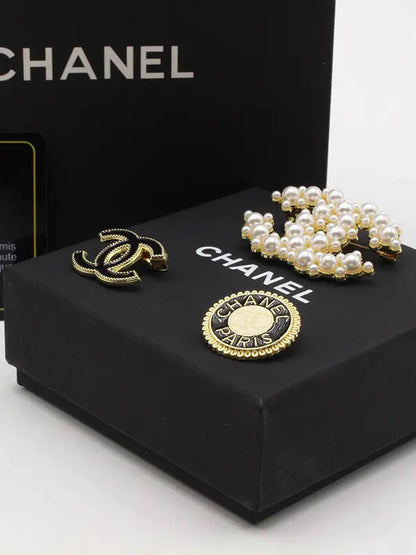 بروش شانيل 3 قطع لولو بروش chanel