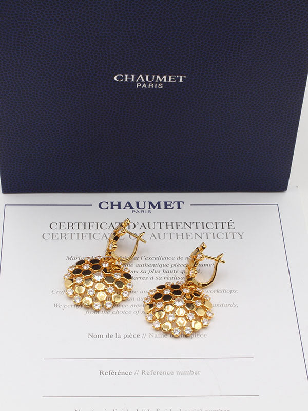 حلق شومية زركون الجديد لوقو حلق chaumet