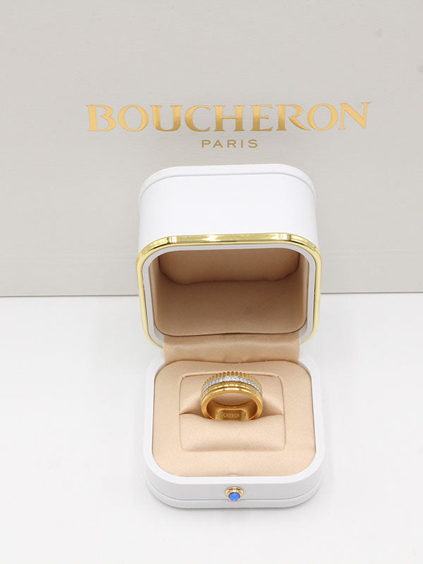 خاتم بوشرون سيراميك قولد اند سلفر خواتم bucheron ذهبي 6