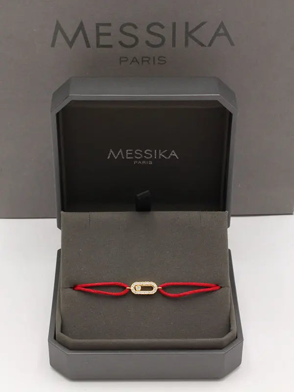 اساور ميسيكا خيط صغيره ناعمة اسواره messika أحمر ذهبي