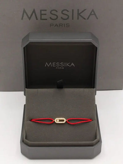 اساور ميسيكا خيط صغيره ناعمة اسواره messika أحمر ذهبي