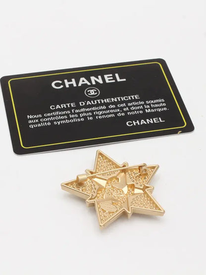 بروش شانيل ستار زركون انتيك بروش chanel