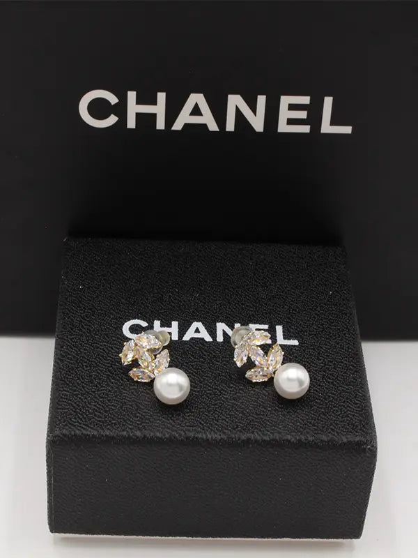 حلق شانيل زركون لولو صغير حلق chanel