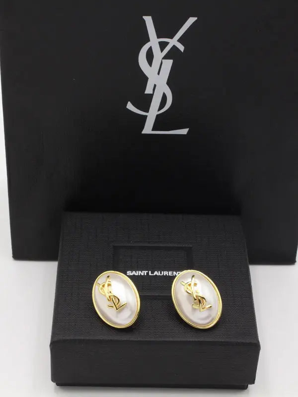 حلق ايف سان لوران ماستر 696 حلق ysl ذهبي