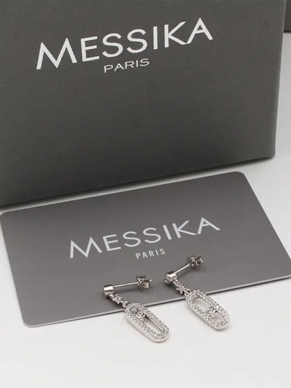 حلق ميسيكا ماستر زركون لوقو messika