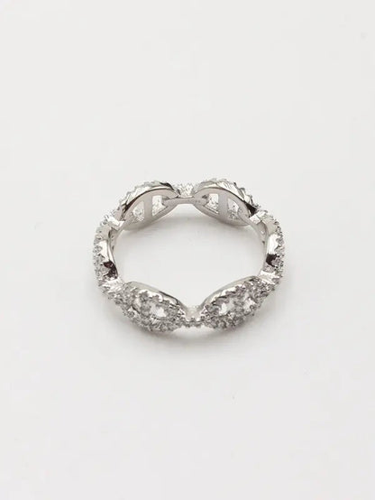 خاتم اي بي ام زركون لوقو ناعم