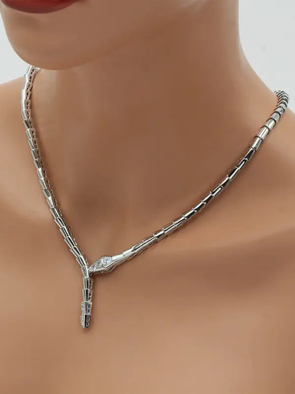 عقد بولغاري الجديد زركون لوقو ماستر سلسال bvlgari