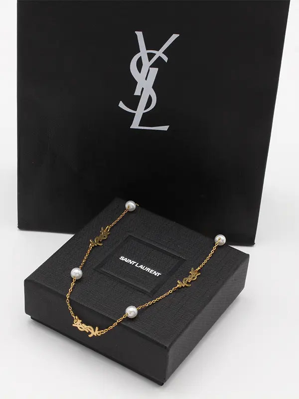 سلسال ايف سان لوران لولو ناعم لوقو سلسال ysl