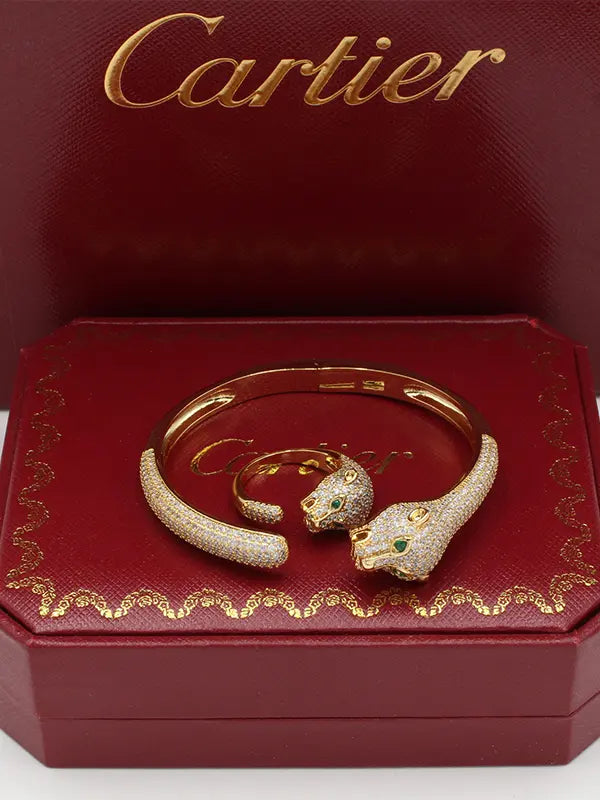 اساور وخاتم كارتير تايقر زركون 792 اسواره CARTIER