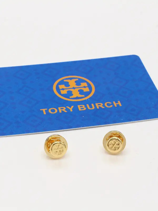 حلق توري بورش ميتال صغير لوقو حلق tory burch