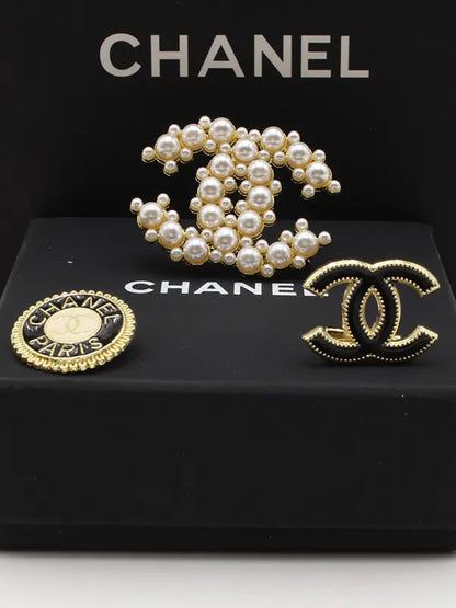 بروش شانيل 3 قطع لولو بروش chanel
