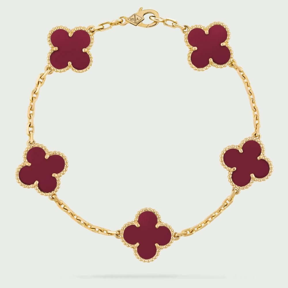 اسواره فان كليف 5 ورود وذ لوقو كبير اسواره van cleef عنابي