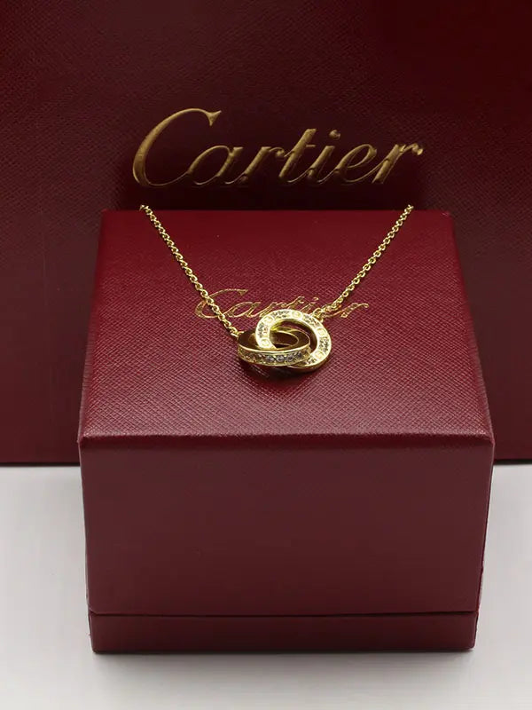 سلسال كارتير دبل رينقز لوقو كبير سلسال CARTIER