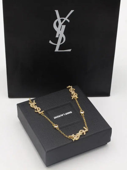 سلسال ايف سان لوران زركون لوقو سلسال ysl