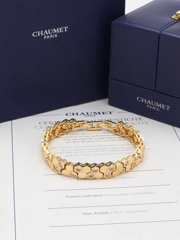 اساور شومية زركون الجديدة اسواره chaumet ذهبي