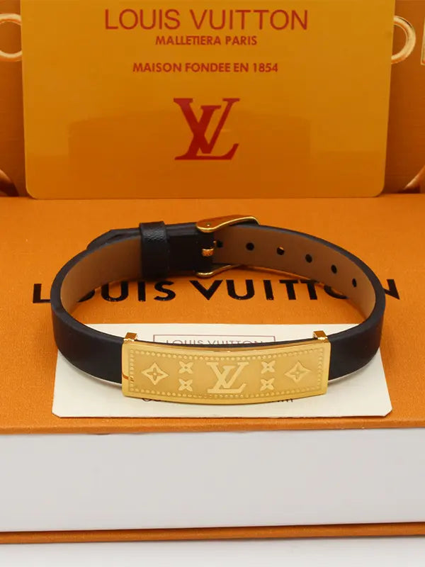 اساور لويس فيتون جلد اسود اسواره louis vuitton