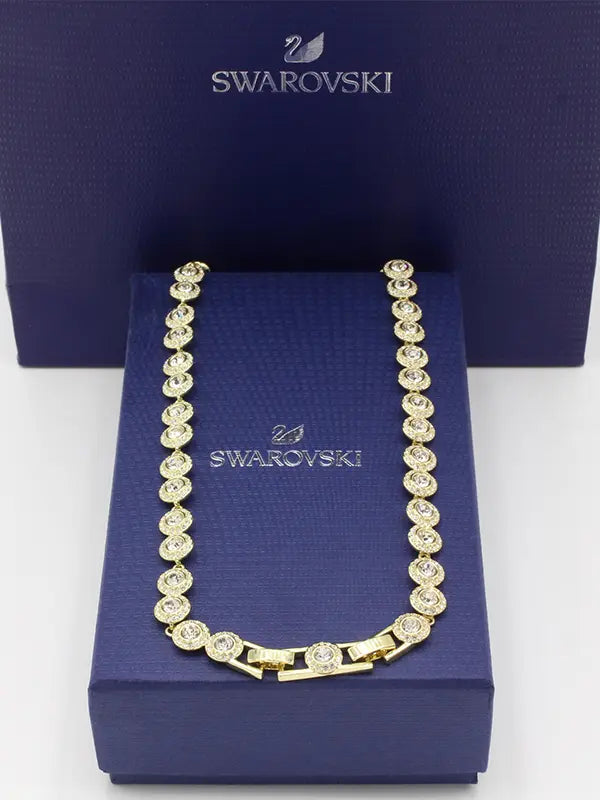 سلسال عقد سواروفسكي اونا انجيليك كامل زركون سلسال Swarovski