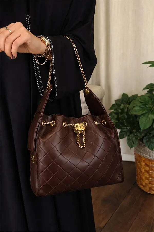 شنطة شانيل 25 كبير ماستر شنط وحقائب chanel bags بني