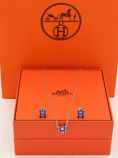 طقم هيرمز ملون ناعم ماستر لوقو