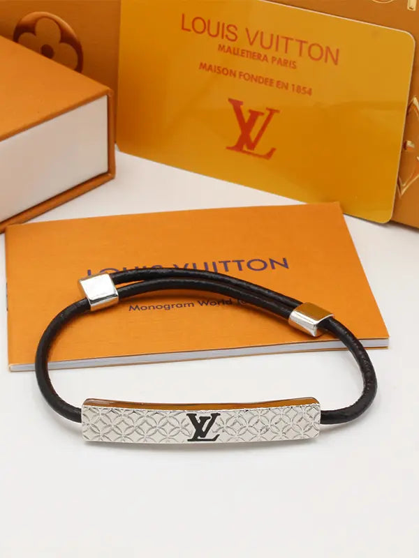 اساور لويس فيتون رجالي بلاك ليذر هاي فيرجن اسواره louis vuitton