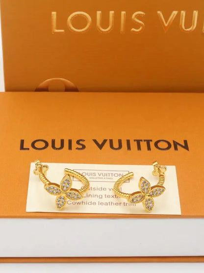 حلق لويس فيتون زركون مدور ماستر 699 حلق louis vuitton