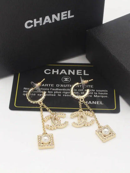 حلق شانيل الجديد 668 حلق chanel