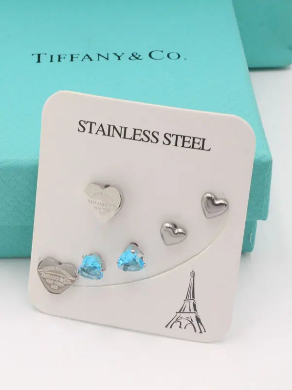 حلق تيفاني 3 ازواج حلق tiffany