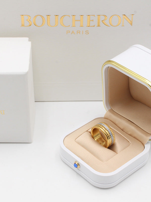 خاتم بوشرون سيراميك قولد اند سلفر خواتم bucheron