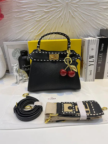 شنطة فندي بتعليقه كرز شنط وحقائب fendi bags اسود