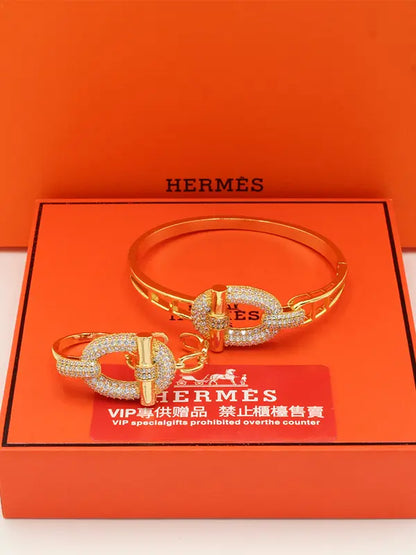 اساور هيرمز 25 بانقل مع خاتم اسواره HERMES