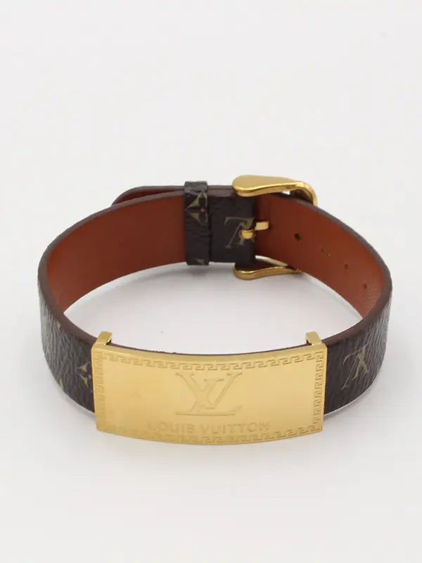 اسواره لويس فيتون عريضه جلد بشعار اسواره louis vuitton