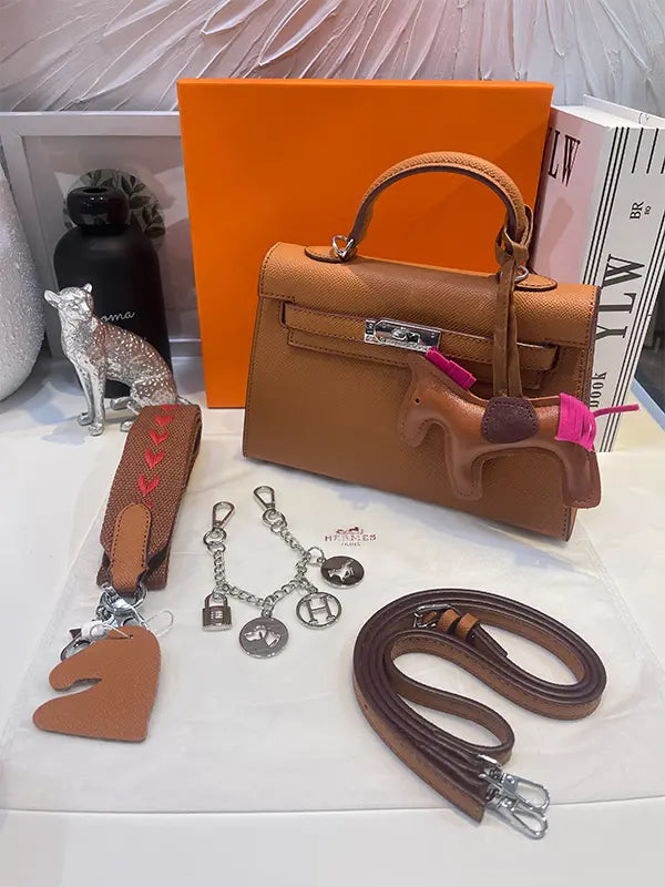 شنطة هيرمز بنية شنط وحقائب hermes bag