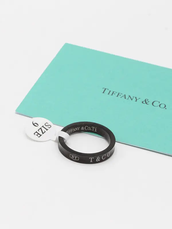 دبلة تيفاني رجالي بلاك اديشن خواتم tiffany