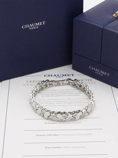 اساور شومية زركون الجديدة اسواره chaumet فضي