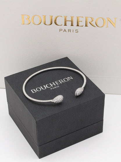 اساور بوشرون بانقل زركون اسواره bucheron فضي