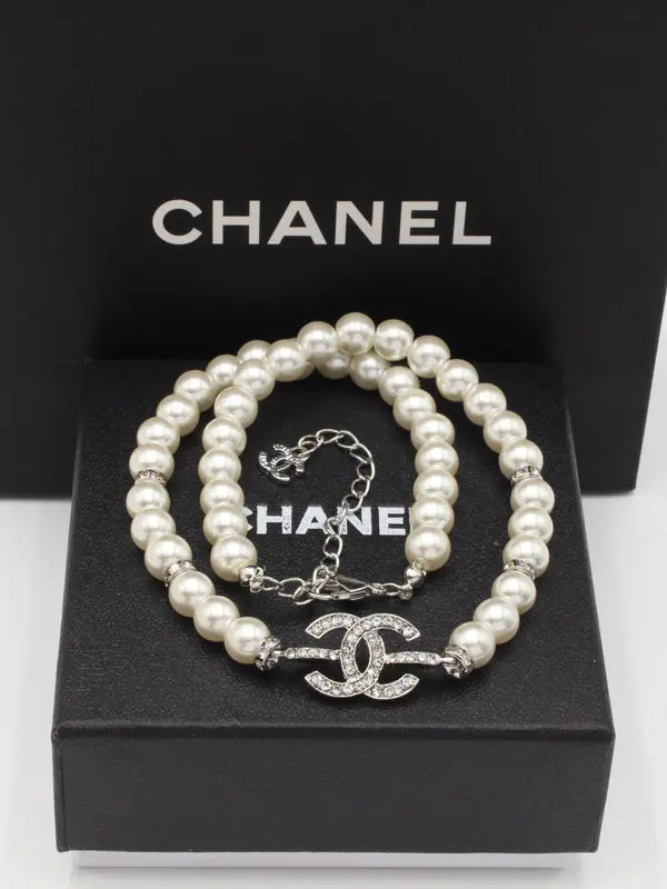 سلسال شانيل بيرل كريستال سلسال chanel