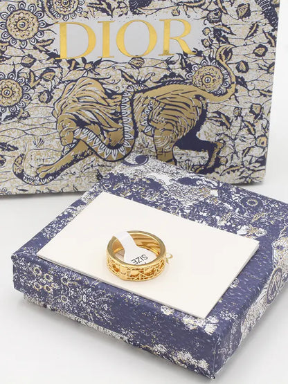 خاتم ديور نقشة غوايش لوقو SLIM خواتم dior