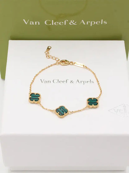 اسواره فان كليف ورود ميني 730 اسواره van cleef اخضر ذهبي