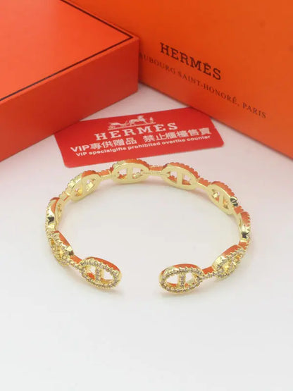 اساور هيرمز ماستر لوقو زركون اسواره HERMES