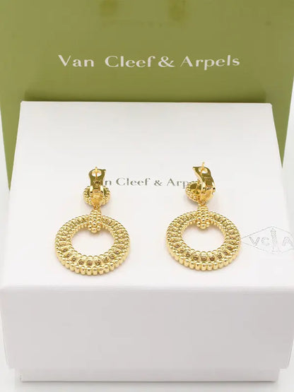 حلق فان كليف مدور زركون ماستر حلق van cleef
