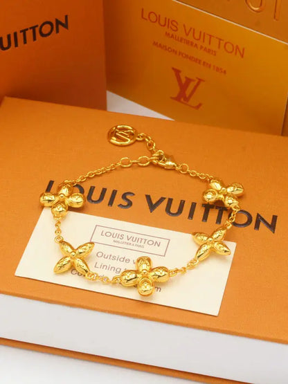 اساور لويس فايف فلاور فيتون لوقو ماستر اسواره louis vuitton ذهبي